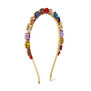 Multicoloured jewel headband